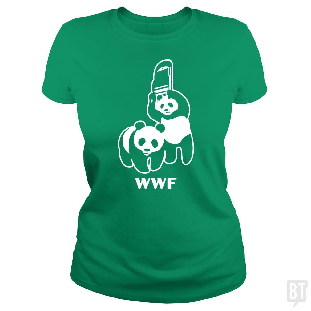 SunFrog-Busted Funky Hippo Classic Ladies Tee / Irish Green / S WWF