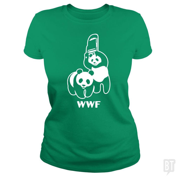 SunFrog-Busted Funky Hippo Classic Ladies Tee / Irish Green / S WWF