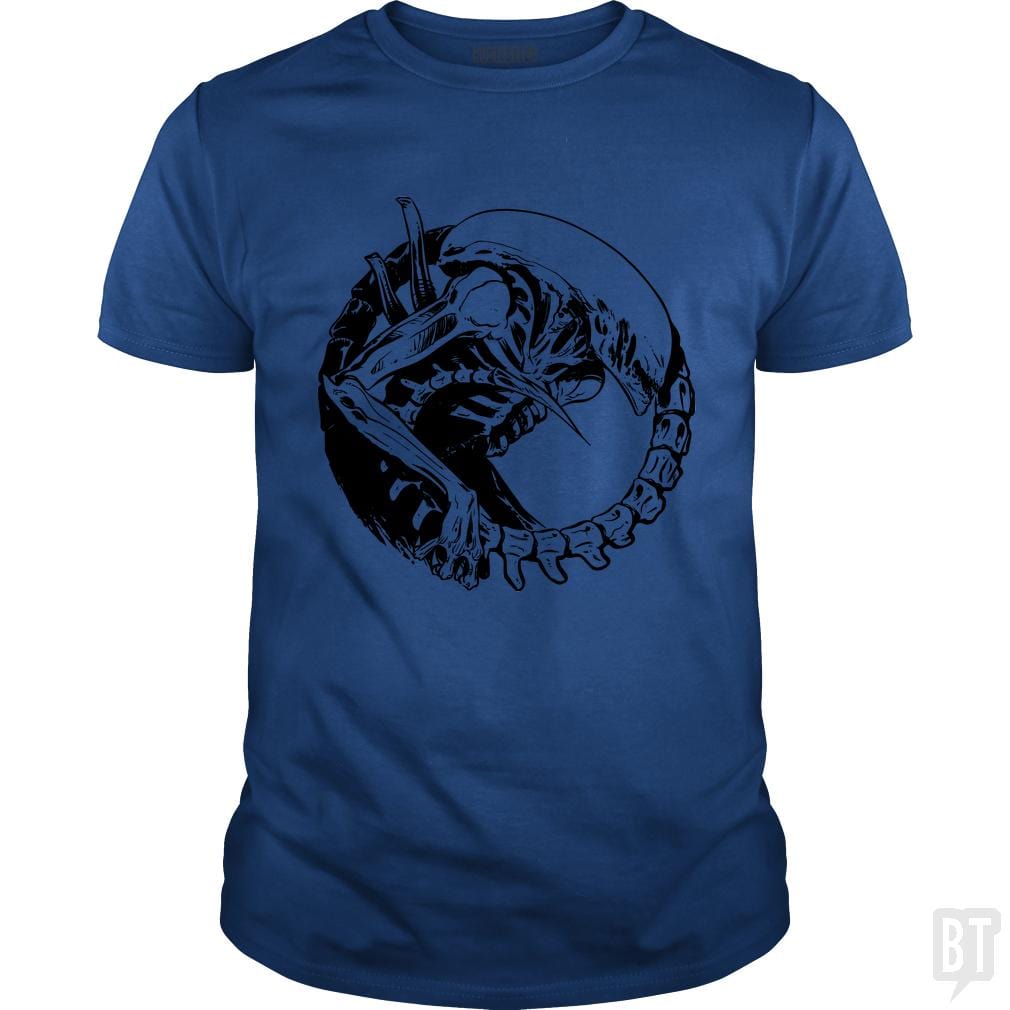 SunFrog-Busted Funky Hippo Classic Guys / Unisex Tee / Royal Blue / S Xenomorph