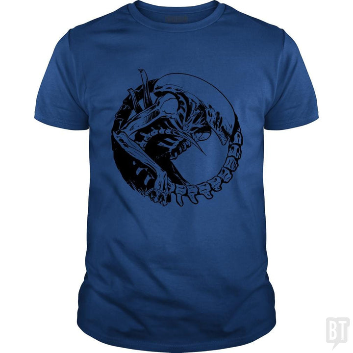 SunFrog-Busted Funky Hippo Classic Guys / Unisex Tee / Royal Blue / S Xenomorph