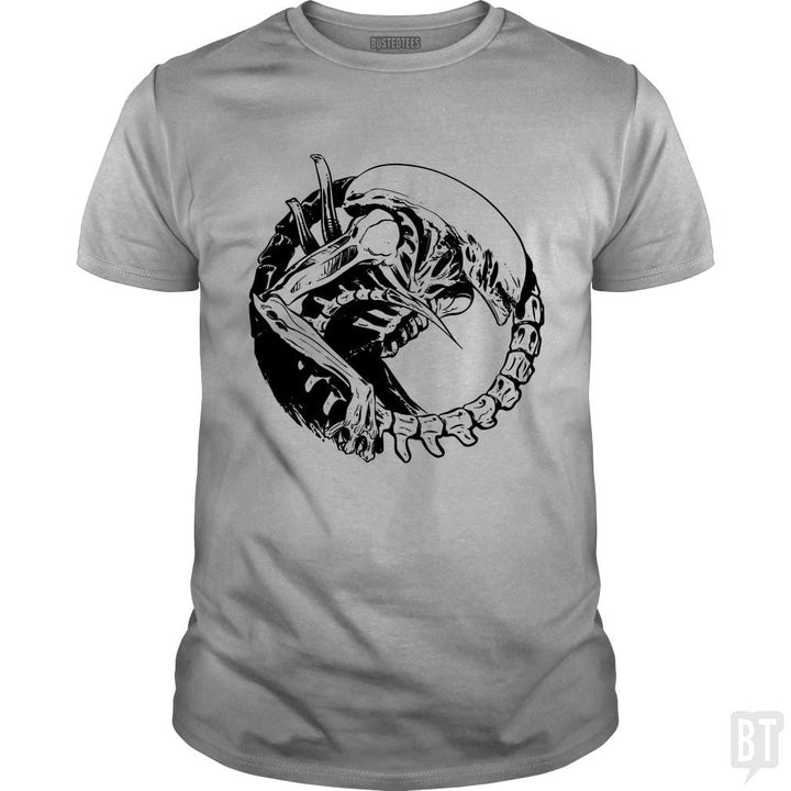 SunFrog-Busted Funky Hippo Classic Guys / Unisex Tee / Sport Grey / S Xenomorph