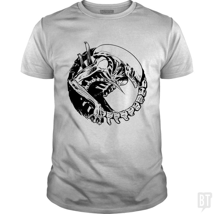 SunFrog-Busted Funky Hippo Classic Guys / Unisex Tee / White / S Xenomorph