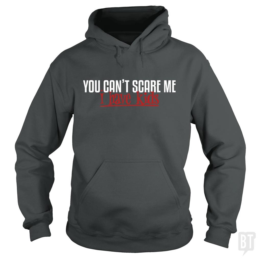 SunFrog-Busted Funky Hippo Hoodie / Dark Heather / S You Can Not Scare Me - I Have Kids