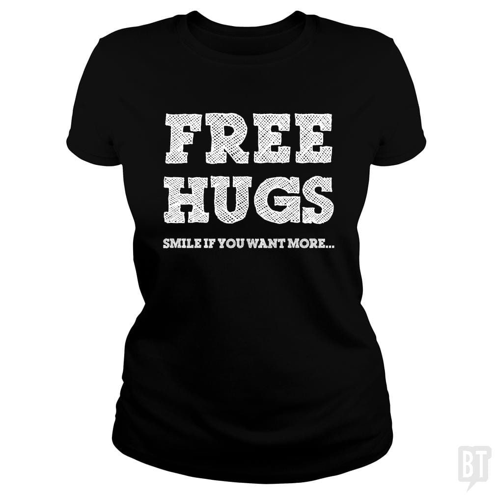 SunFrog-Busted Goljakoff Classic Ladies Tee / Black / S Free hugs, smile if you want more...