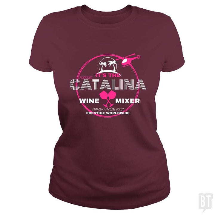 SunFrog-Busted GRIFFfam621 Classic Ladies Tee / Maroon / S Catalina Wine Mixer