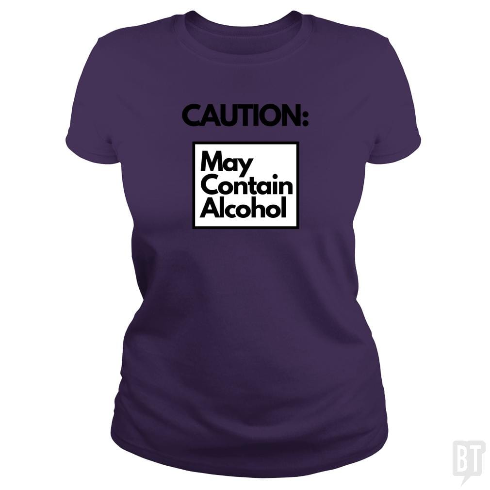 SunFrog-Busted GRIFFfam621 Classic Ladies Tee / Purple / S May Contain Alcohol