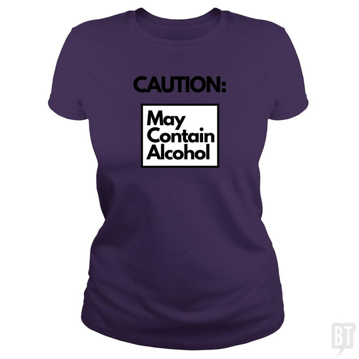 SunFrog-Busted GRIFFfam621 Classic Ladies Tee / Purple / S May Contain Alcohol