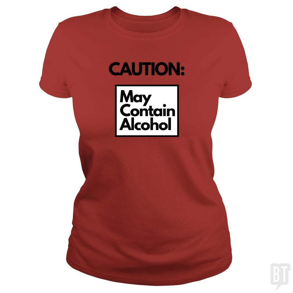 SunFrog-Busted GRIFFfam621 Classic Ladies Tee / Red / S May Contain Alcohol