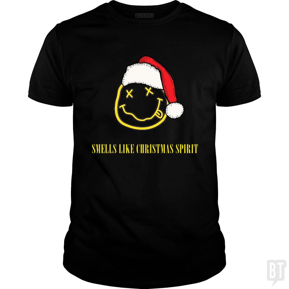 SunFrog-Busted GRIFFfam621 Classic Guys / Unisex Tee / Black / S SMELLS LIKE CHRISTMAS SPIRIT