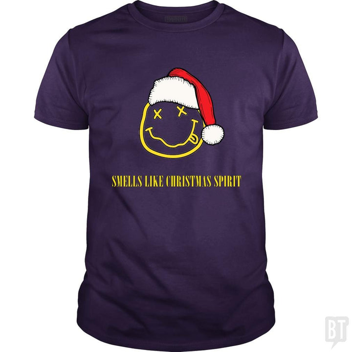 SunFrog-Busted GRIFFfam621 Classic Guys / Unisex Tee / Purple / S SMELLS LIKE CHRISTMAS SPIRIT