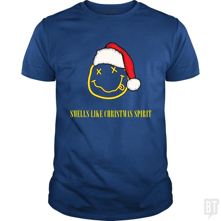 SunFrog-Busted GRIFFfam621 Classic Guys / Unisex Tee / Royal Blue / S SMELLS LIKE CHRISTMAS SPIRIT