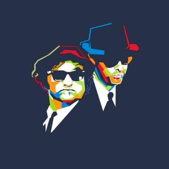 SunFrog-Busted Harold Blues Brothers Cubism