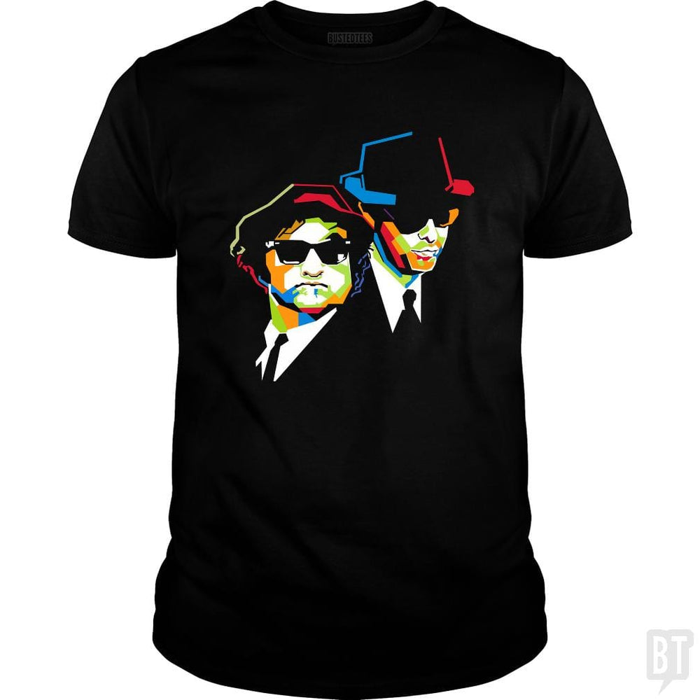 SunFrog-Busted Harold Classic Guys / Unisex Tee / Black / S Blues Brothers Cubism