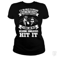 Load image into Gallery viewer, SunFrog-Busted Harold Classic Ladies Tee / Black / S Blues Brothers Hit It
