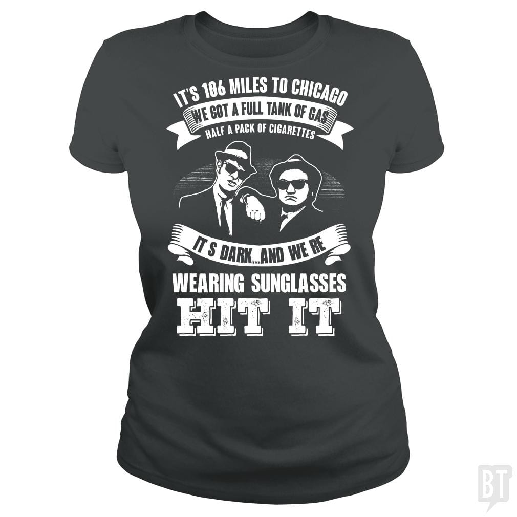 SunFrog-Busted Harold Classic Ladies Tee / Dark Heather / S Blues Brothers Hit It