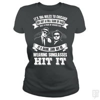 Load image into Gallery viewer, SunFrog-Busted Harold Classic Ladies Tee / Dark Heather / S Blues Brothers Hit It
