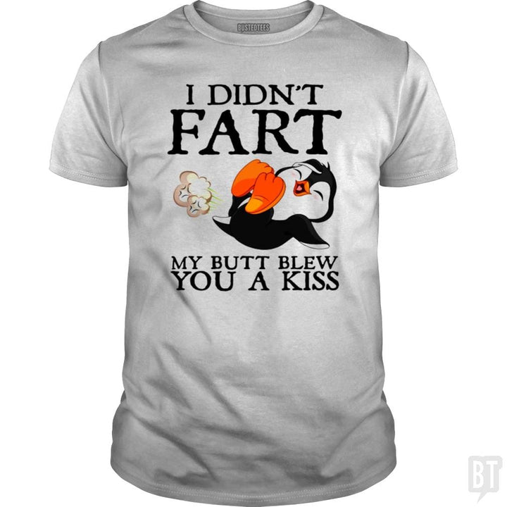 SunFrog-Busted Harold Classic Guys / Unisex Tee / White / S Funny Fart Kiss Tee