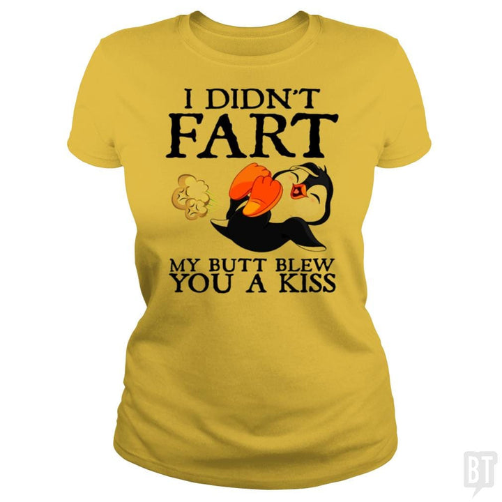 SunFrog-Busted Harold Classic Ladies Tee / Daisy / S Funny Fart Kiss Tee