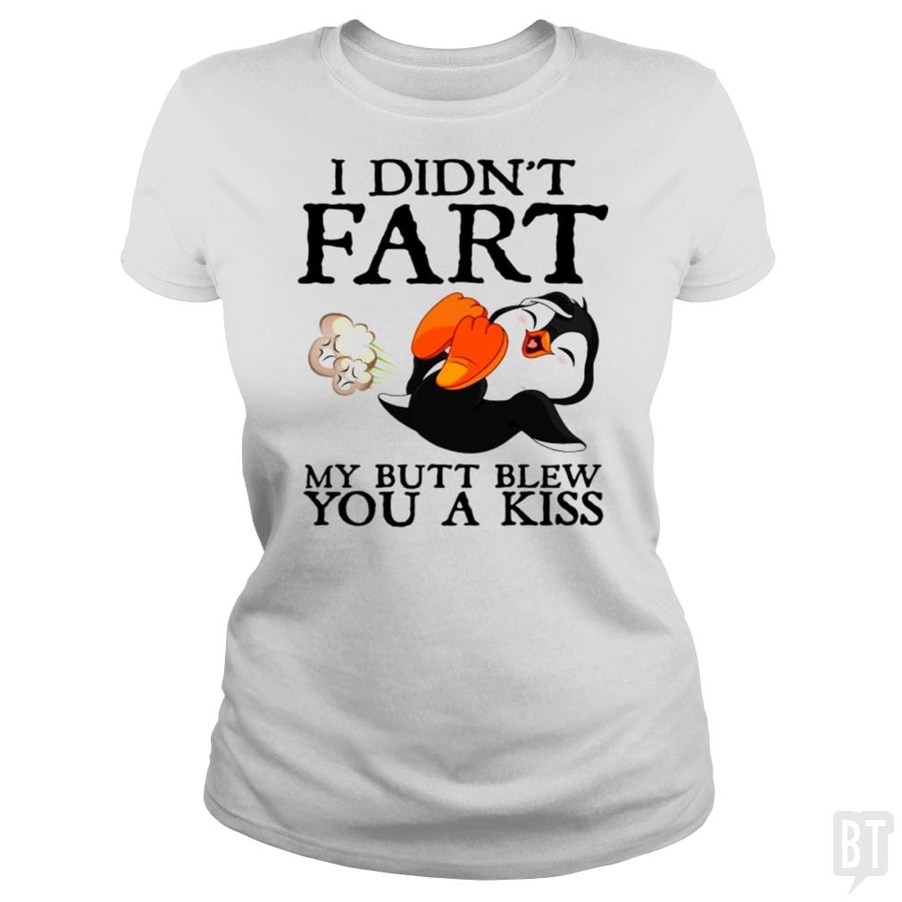 SunFrog-Busted Harold Classic Ladies Tee / White / S Funny Fart Kiss Tee