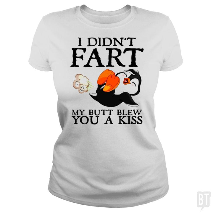 SunFrog-Busted Harold Classic Ladies Tee / White / S Funny Fart Kiss Tee