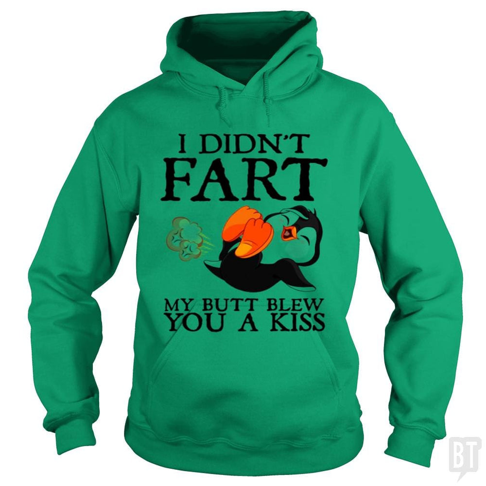 SunFrog-Busted Harold Hoodie / Irish Green / S Funny Fart Kiss Tee