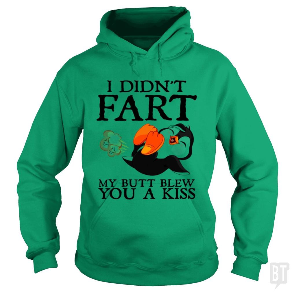 SunFrog-Busted Harold Hoodie / Irish Green / S Funny Fart Kiss Tee