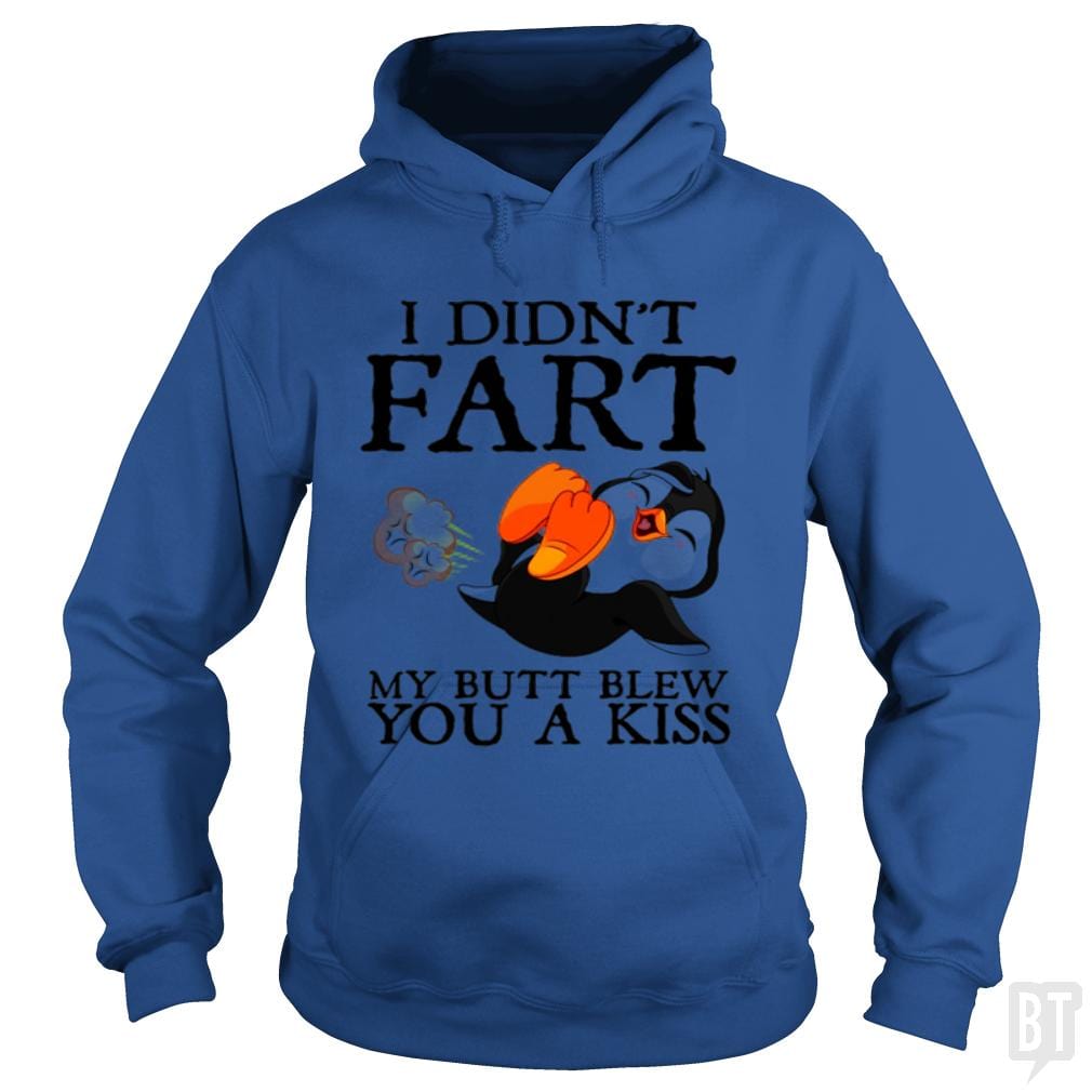 SunFrog-Busted Harold Hoodie / Royal Blue / S Funny Fart Kiss Tee