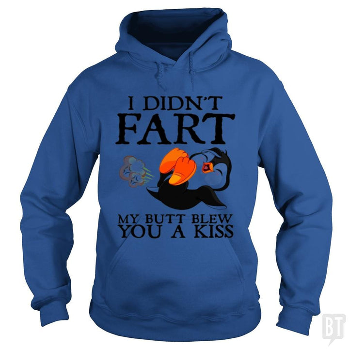 SunFrog-Busted Harold Hoodie / Royal Blue / S Funny Fart Kiss Tee