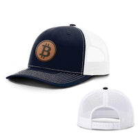 Load image into Gallery viewer, SunFrog-Busted Hats Bitcoin Leather Patch Hats
