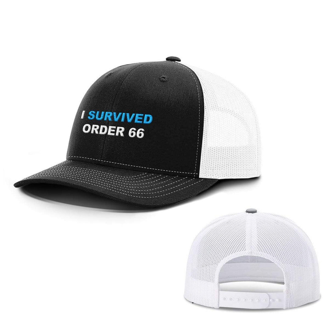 SunFrog-Busted Hats Snapback / Black and White / One Size I Survived Order 66 Hats