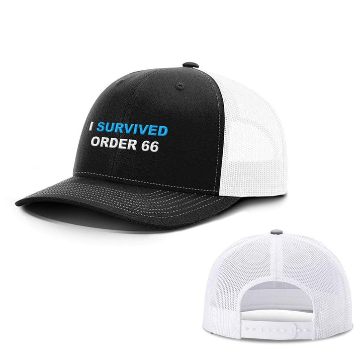SunFrog-Busted Hats Snapback / Black and White / One Size I Survived Order 66 Hats