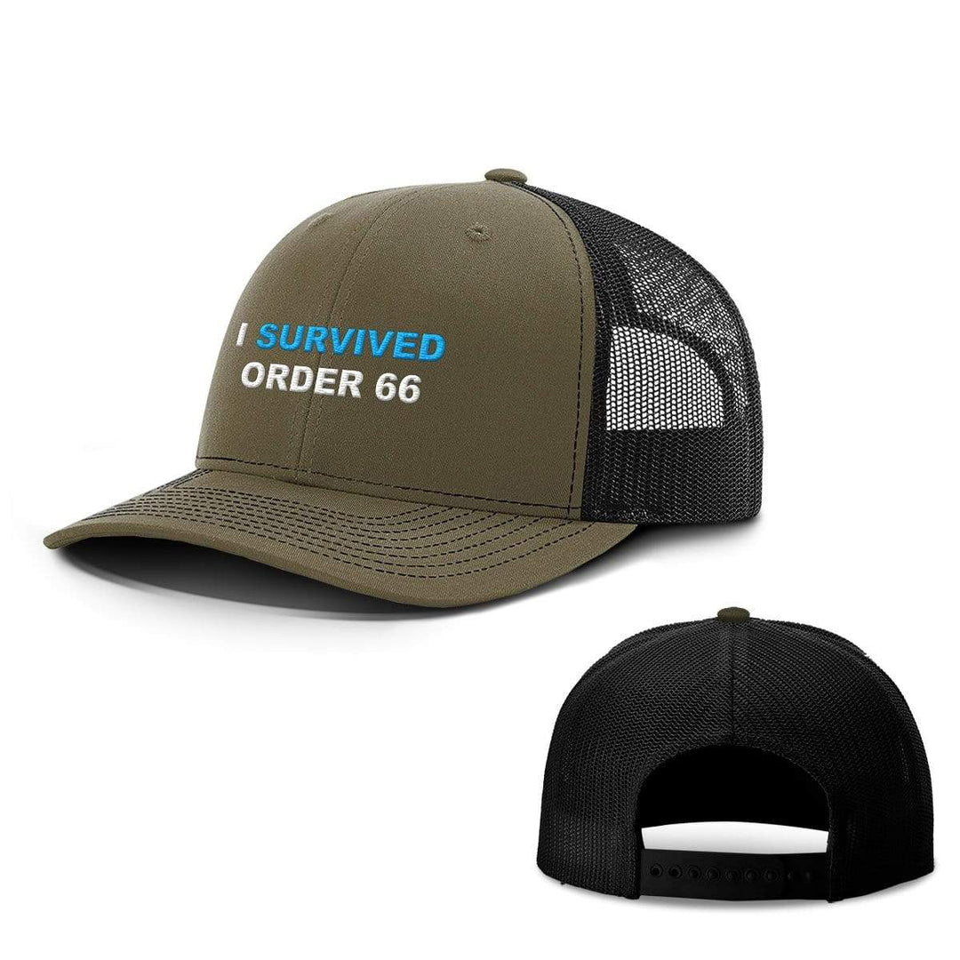 SunFrog-Busted Hats Snapback / Loden and Black / One Size I Survived Order 66 Hats
