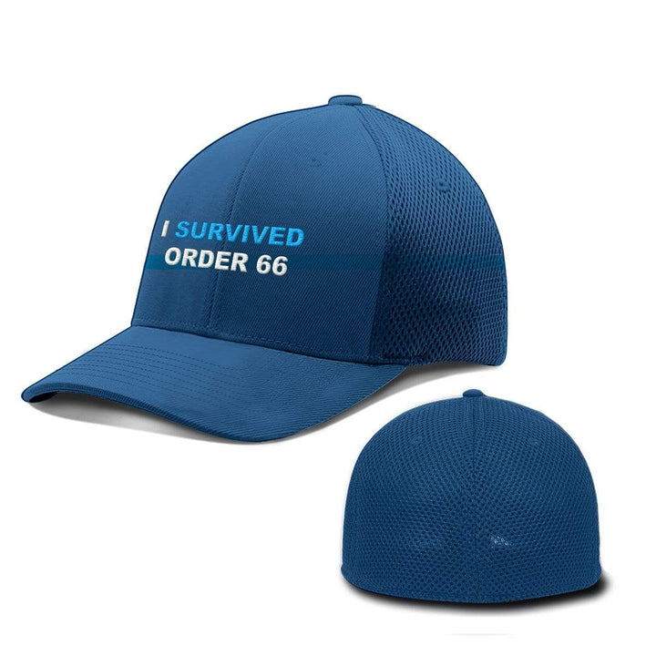 SunFrog-Busted Hats Flexfit / Royal Blue / S/M I Survived Order 66 Hats