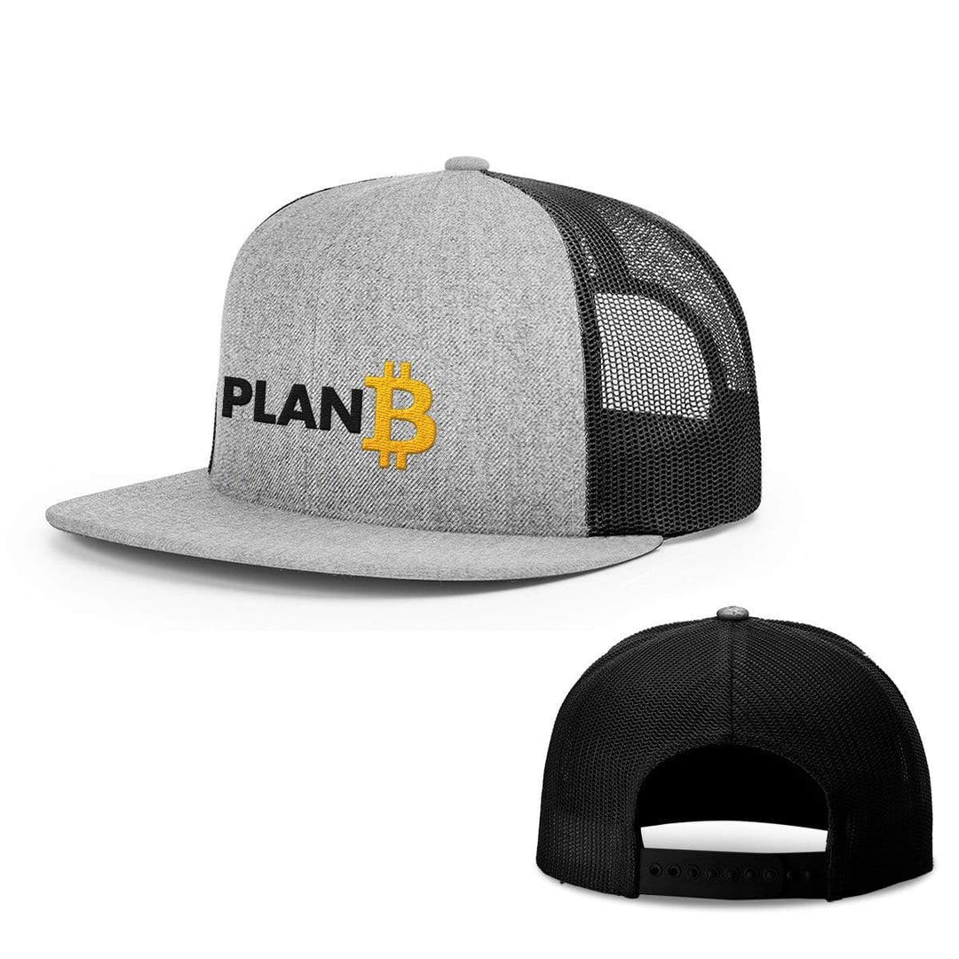 SunFrog-Busted Hats Snapback Flatbill / Heather and Black / One Size Plan B Bitcoin Hats