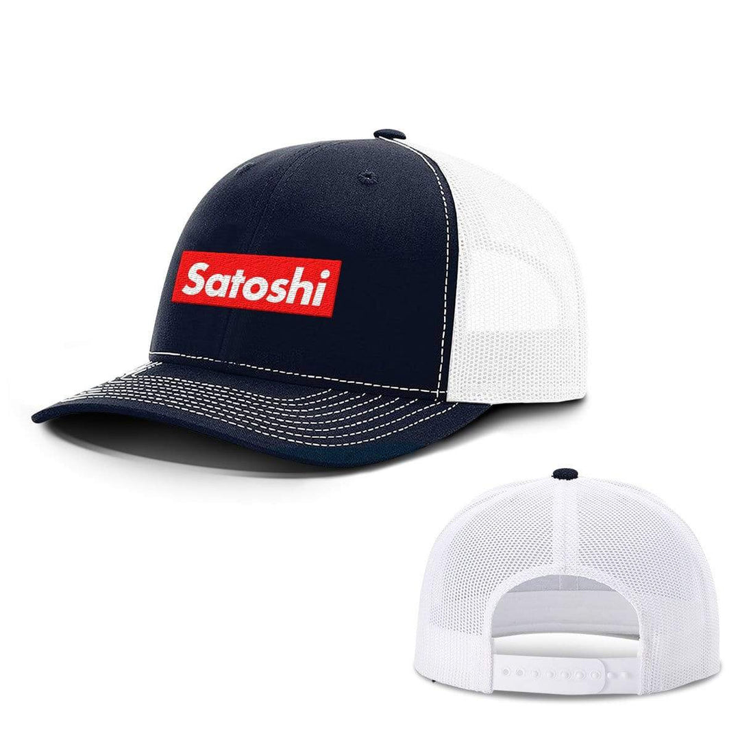 SunFrog-Busted Hats Snapback / Navy and White / One Size Satoshi Hats