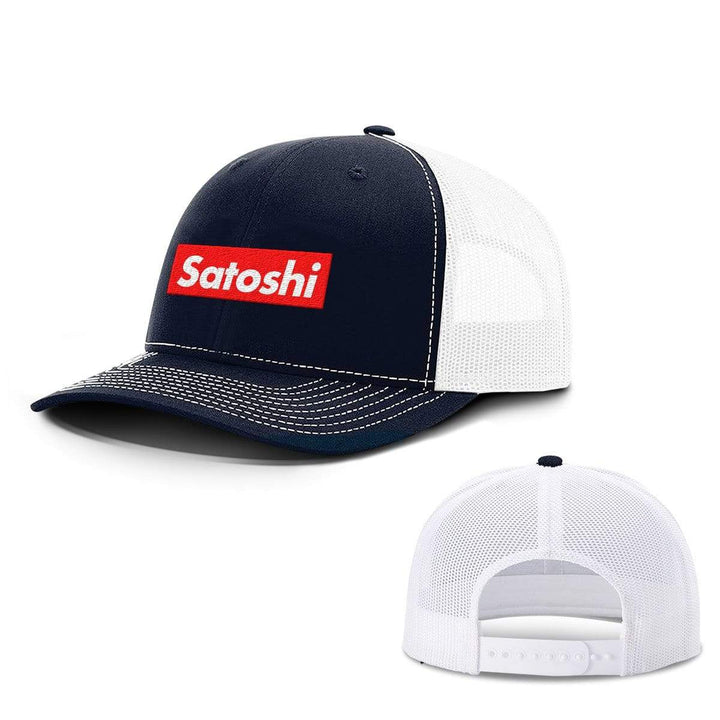 SunFrog-Busted Hats Snapback / Navy and White / One Size Satoshi Hats