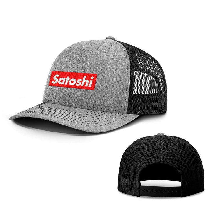 SunFrog-Busted Hats Snapback / Heather and Black / One Size Satoshi Hats