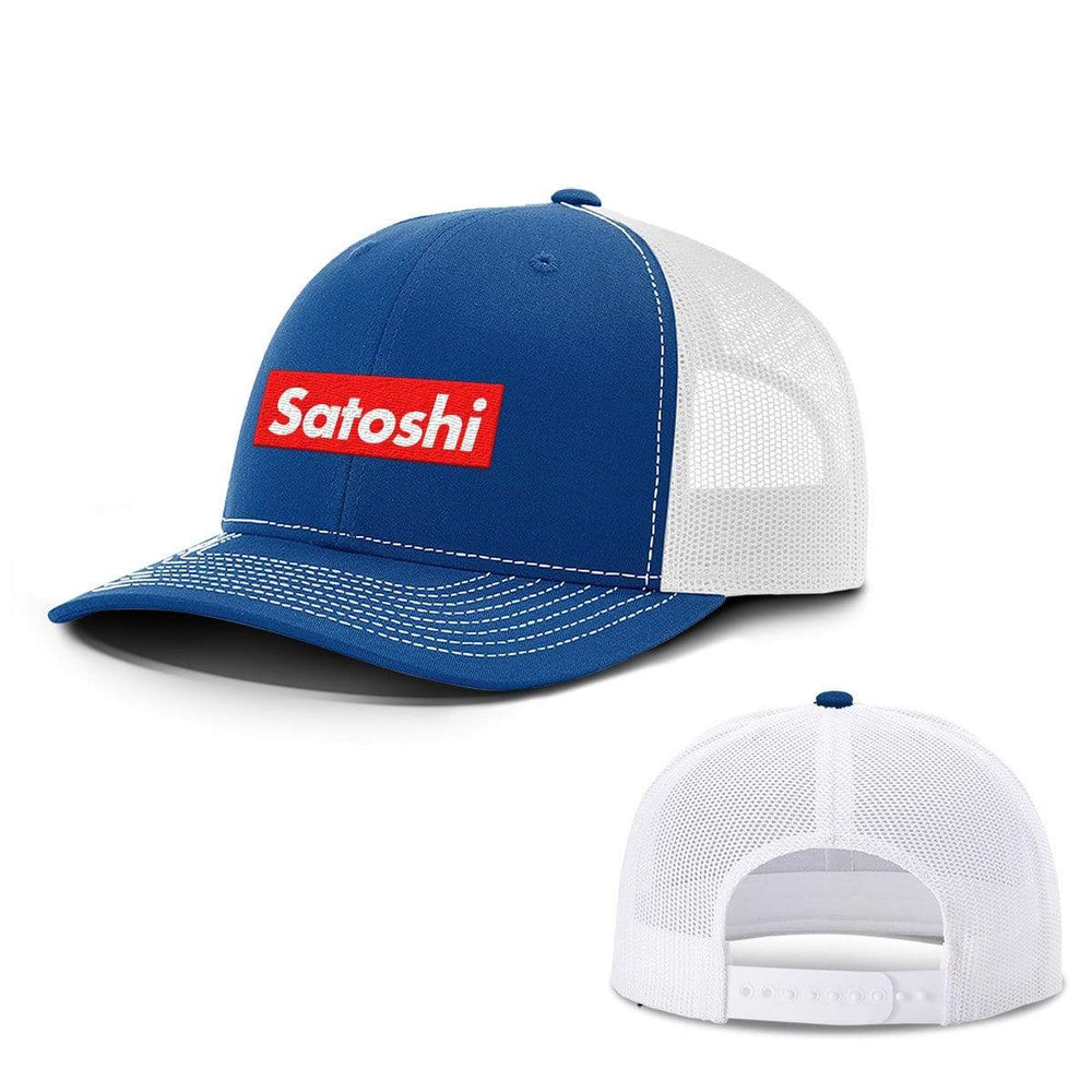 SunFrog-Busted Hats Snapback / Royal Blue and White / One Size Satoshi Hats