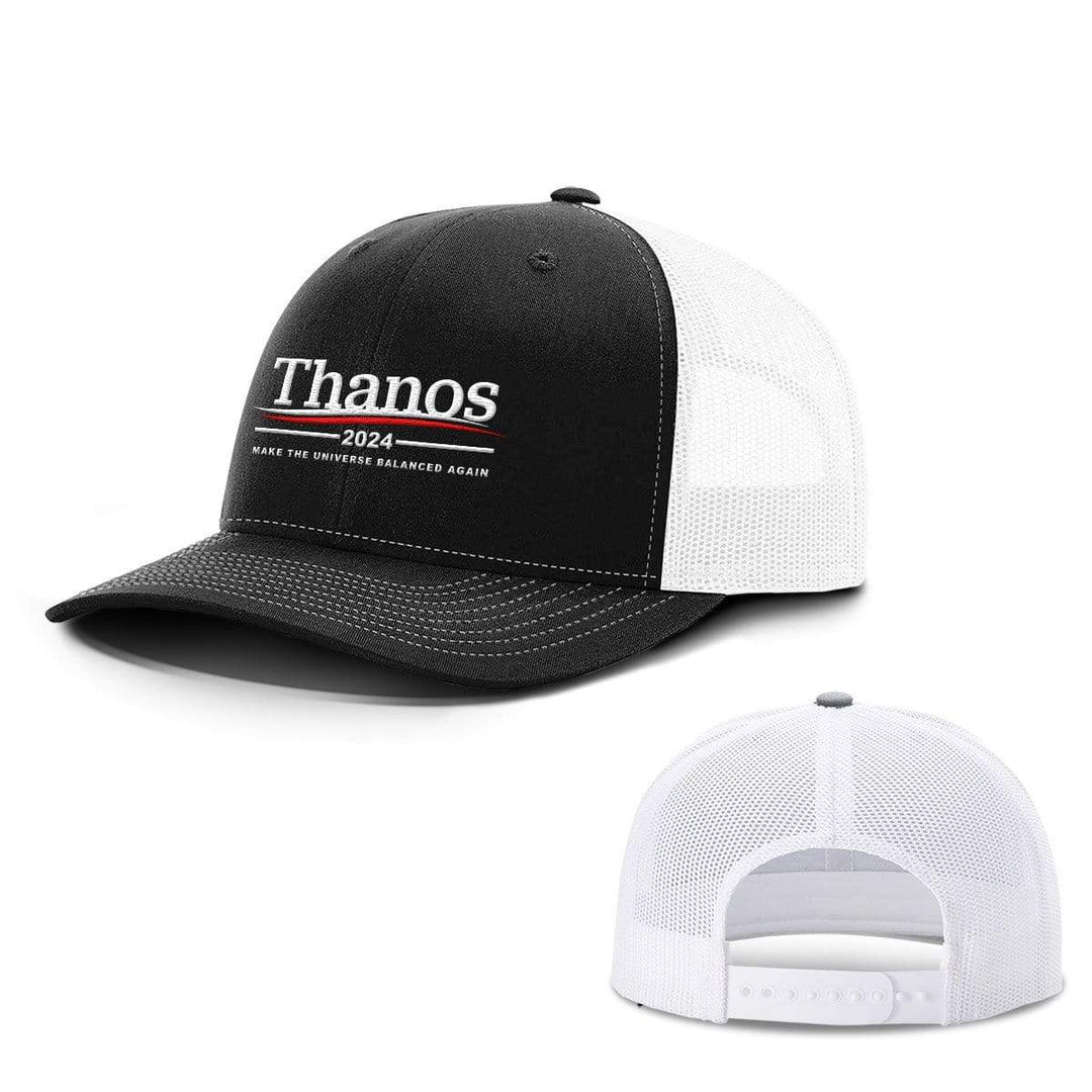 SunFrog-Busted Hats Snapback / Black and White / One Size Thanos 2024 Hats