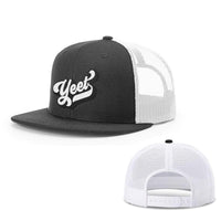 Load image into Gallery viewer, SunFrog-Busted Hats Snapback Flatbill / Black and White / One Size Yeet Hats
