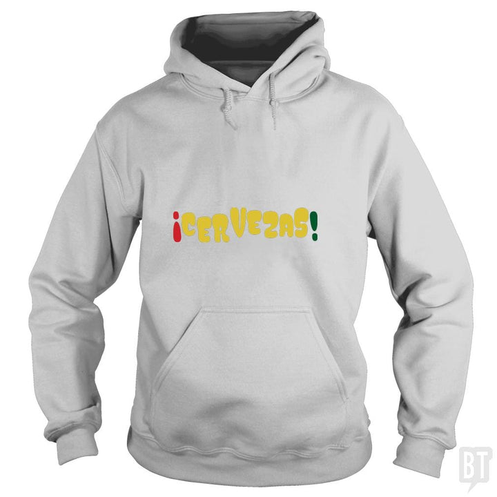 SunFrog-Busted Heflin Design Hoodie / Sport Grey / S Cervezas!