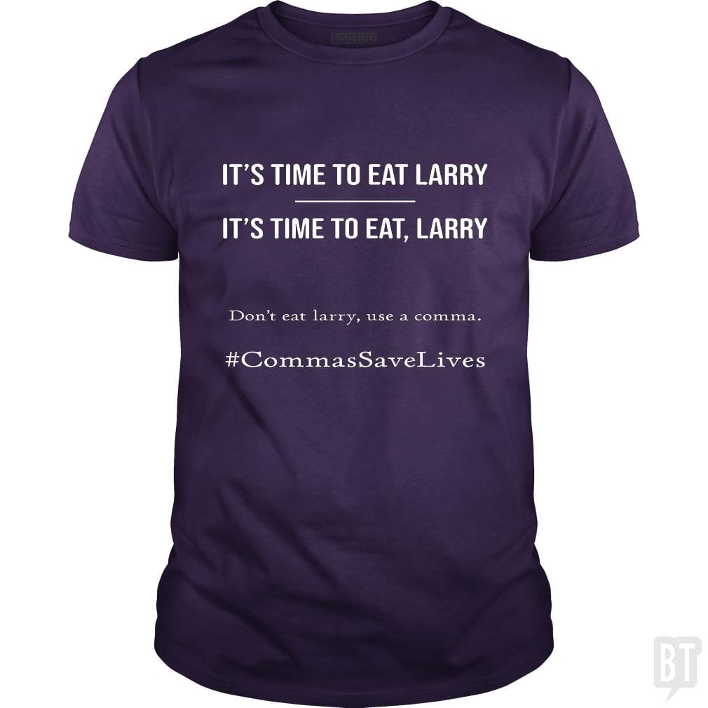 SunFrog-Busted Heflin Design Classic Guys / Unisex Tee / Purple / S Commas Save Lives