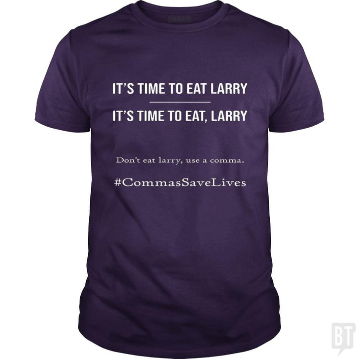 SunFrog-Busted Heflin Design Classic Guys / Unisex Tee / Purple / S Commas Save Lives