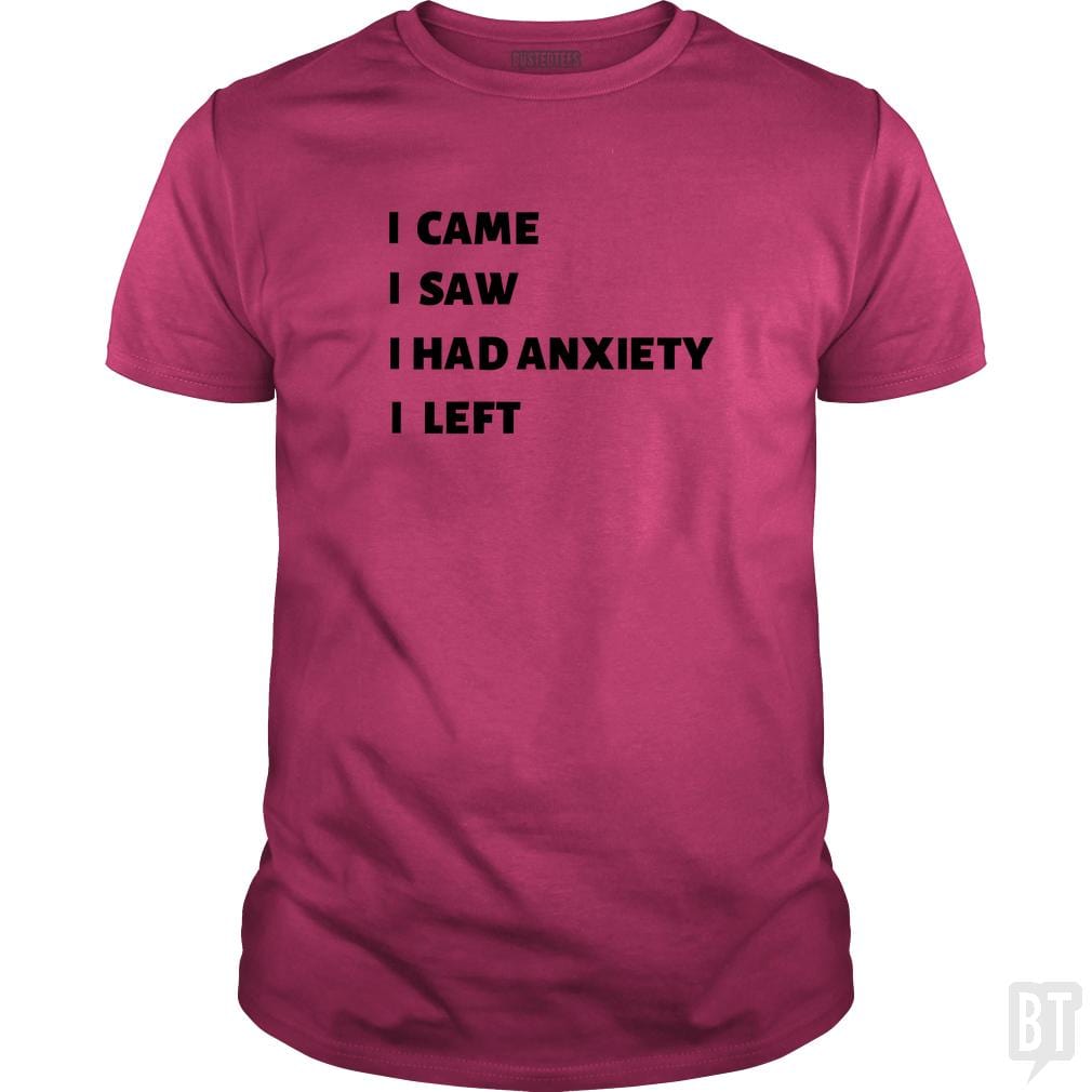 SunFrog-Busted Jastees Classic Guys / Unisex Tee / Heliconia / S Anxiety