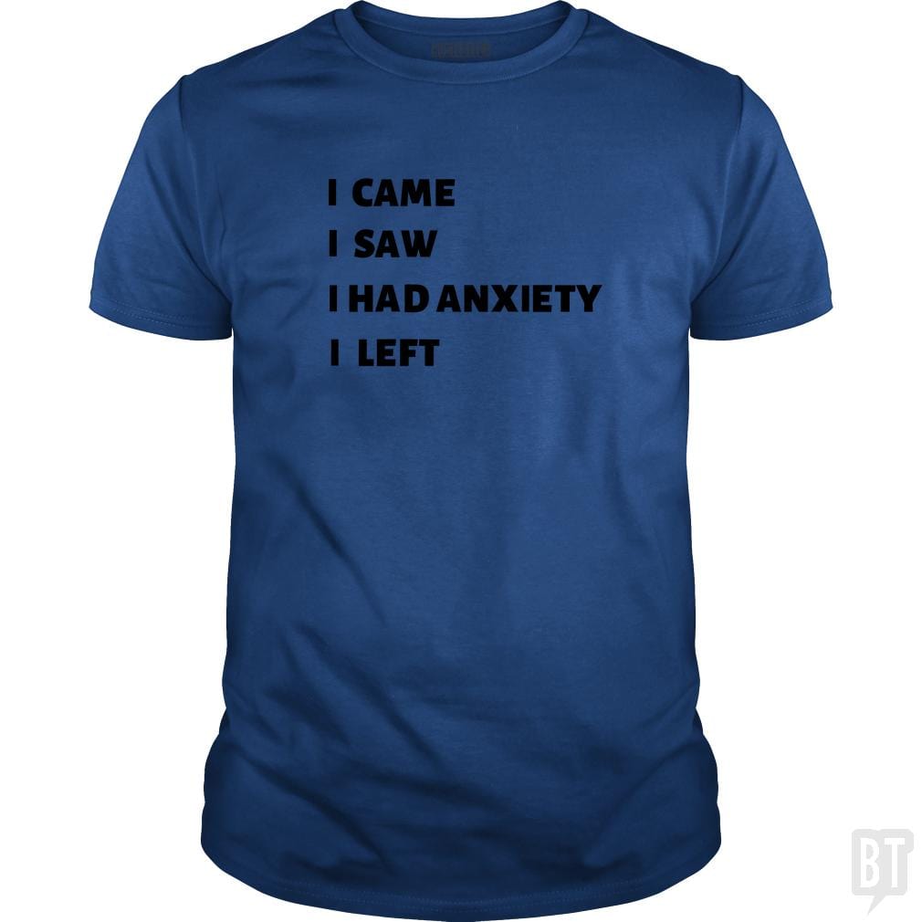 SunFrog-Busted Jastees Classic Guys / Unisex Tee / Royal Blue / S Anxiety