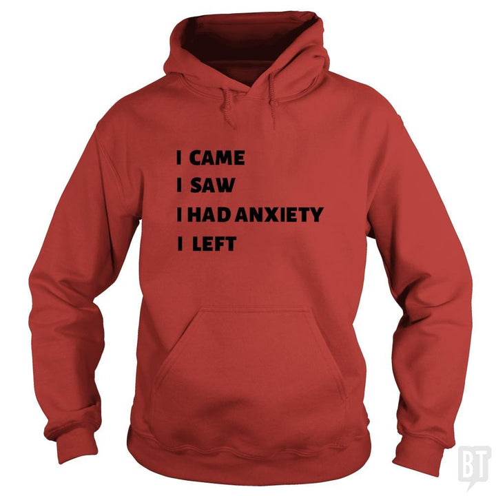 SunFrog-Busted Jastees Hoodie / Red / S Anxiety