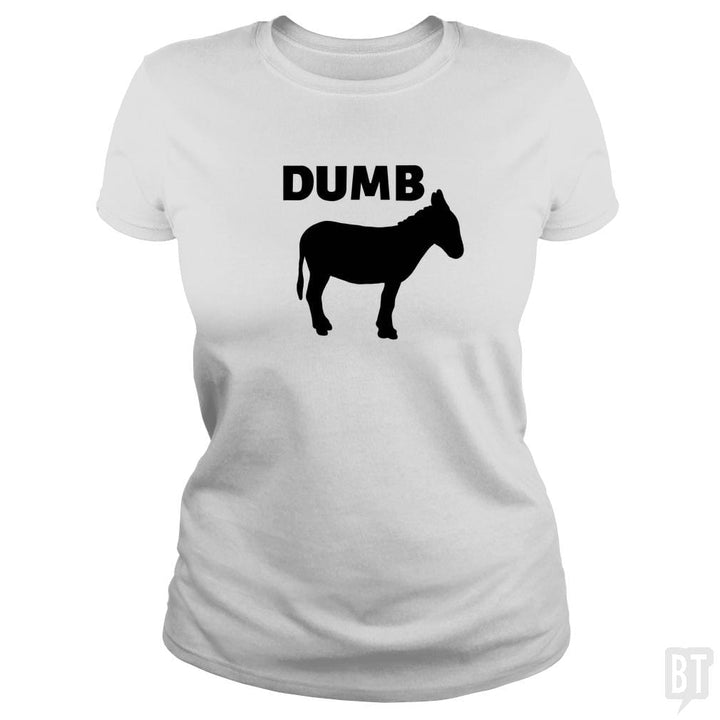 SunFrog-Busted Jastees Classic Ladies Tee / White / S dumb ass