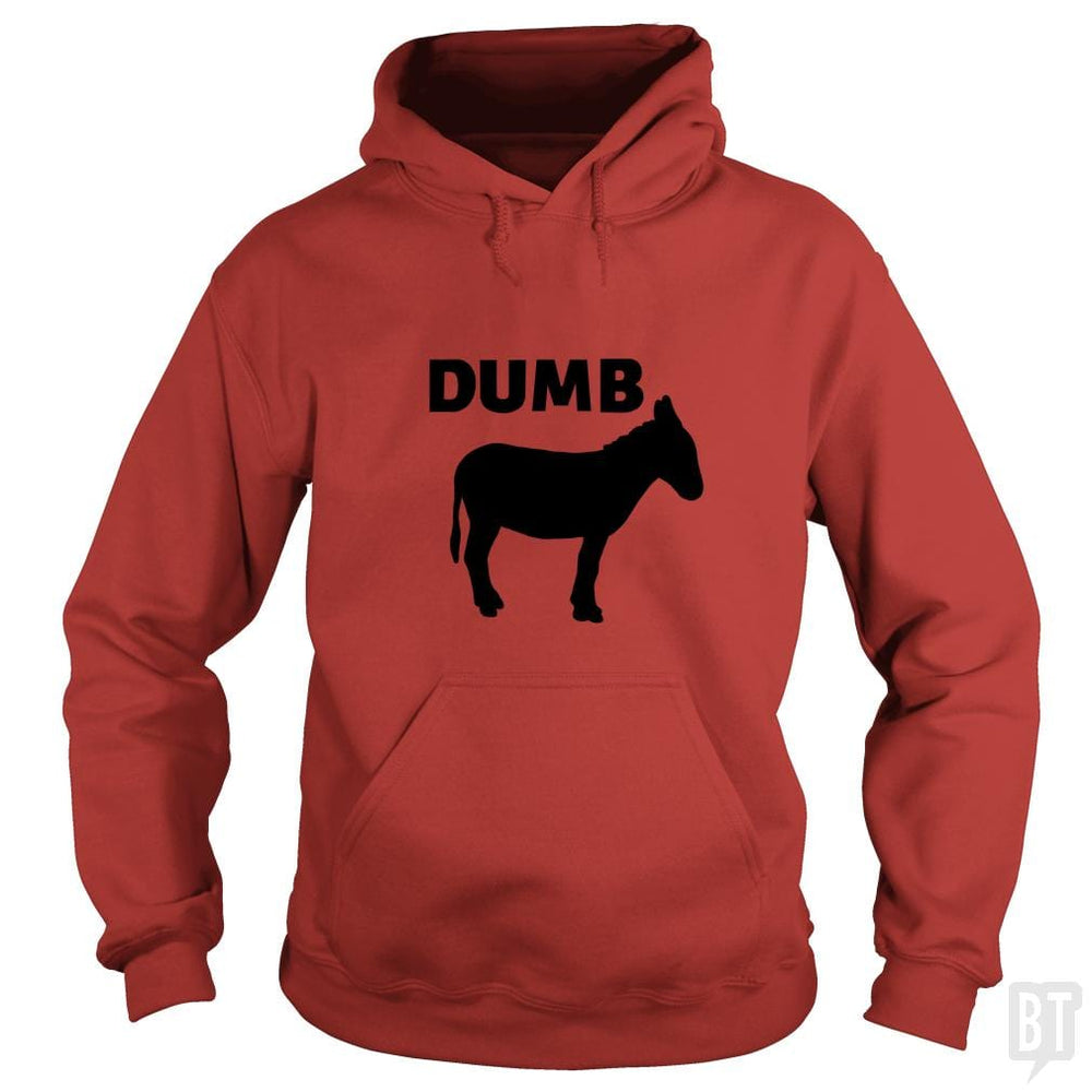 SunFrog-Busted Jastees Hoodie / Red / S dumb ass