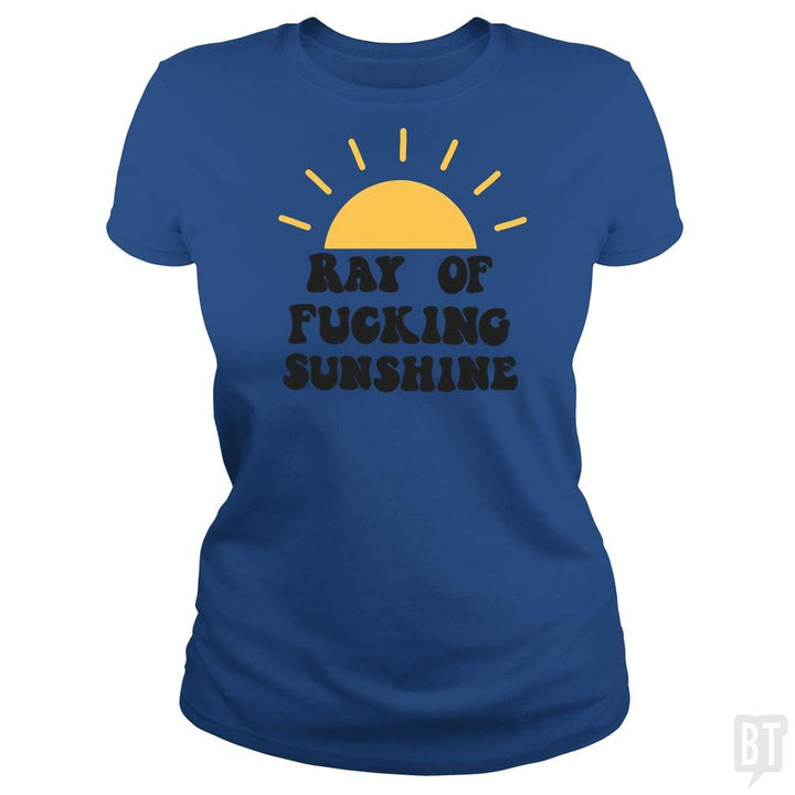 SunFrog-Busted Jastees Classic Ladies Tee / Royal Blue / S Ray of sunshine