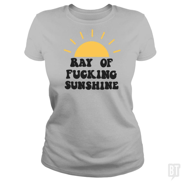 SunFrog-Busted Jastees Classic Ladies Tee / Sport Grey / S Ray of sunshine